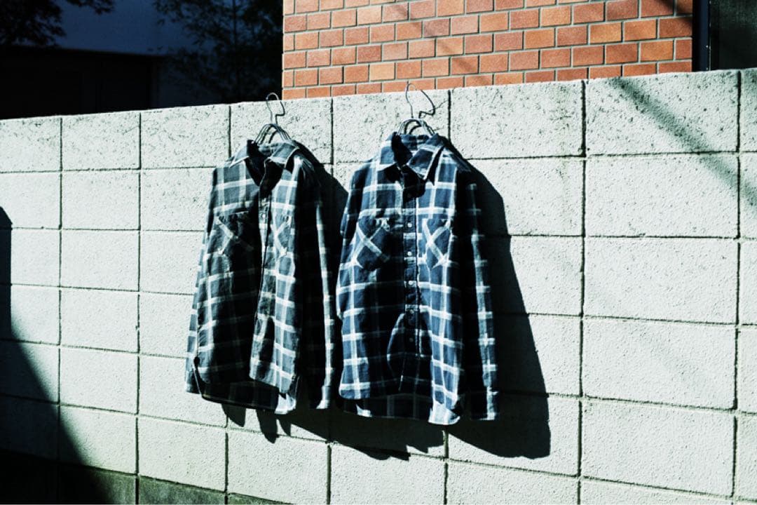 UNUSED WISM別注　ネルシャツ　2着セット