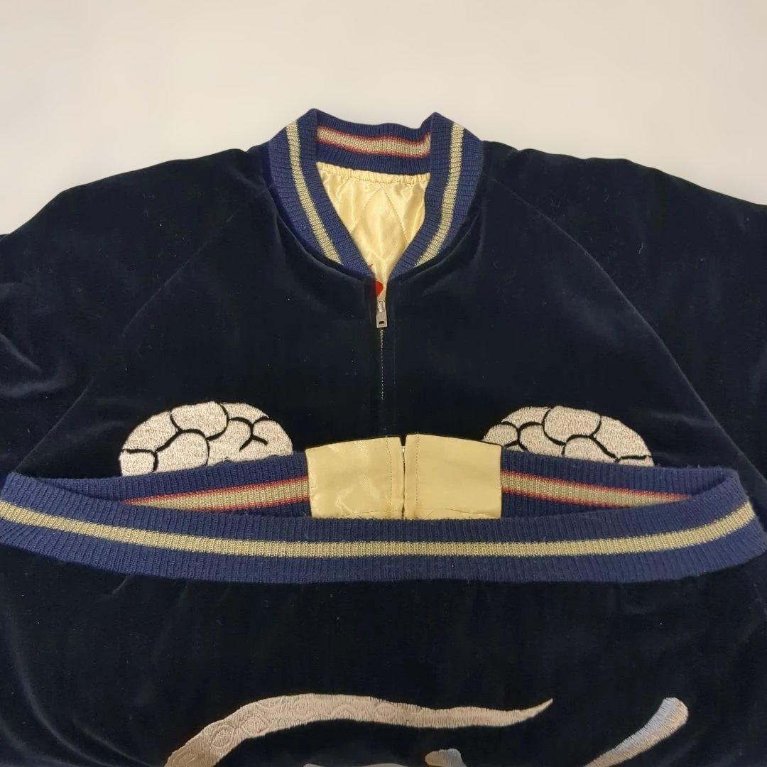 美品 テーラー東洋　別珍 スカジャン 　蛇髑髏　龍　虎　スーベニアジャケット　L