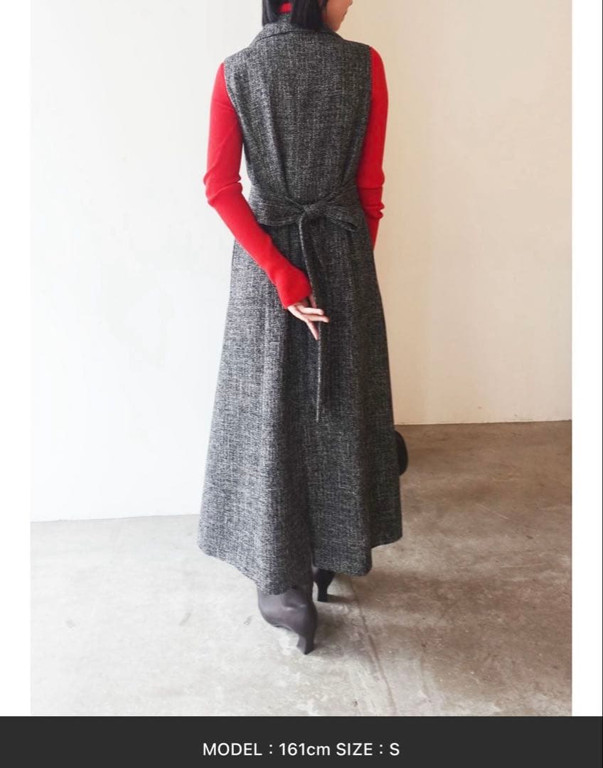 ツイードメタルボタンテーラードジャンパースカート LAGUNAMOON