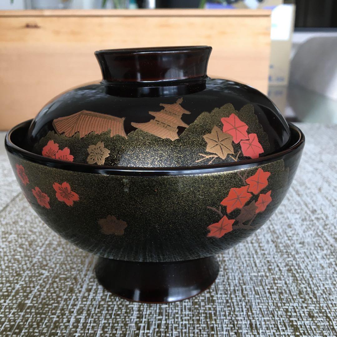 会津塗　吸物椀　5客セット