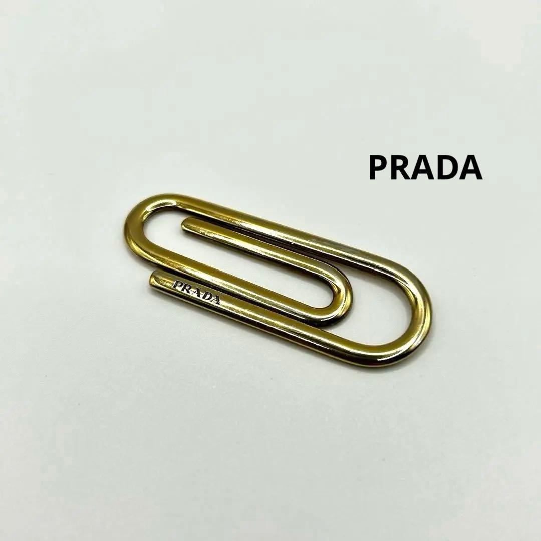 PRADA silver925 ゴールド色 マネークリップ