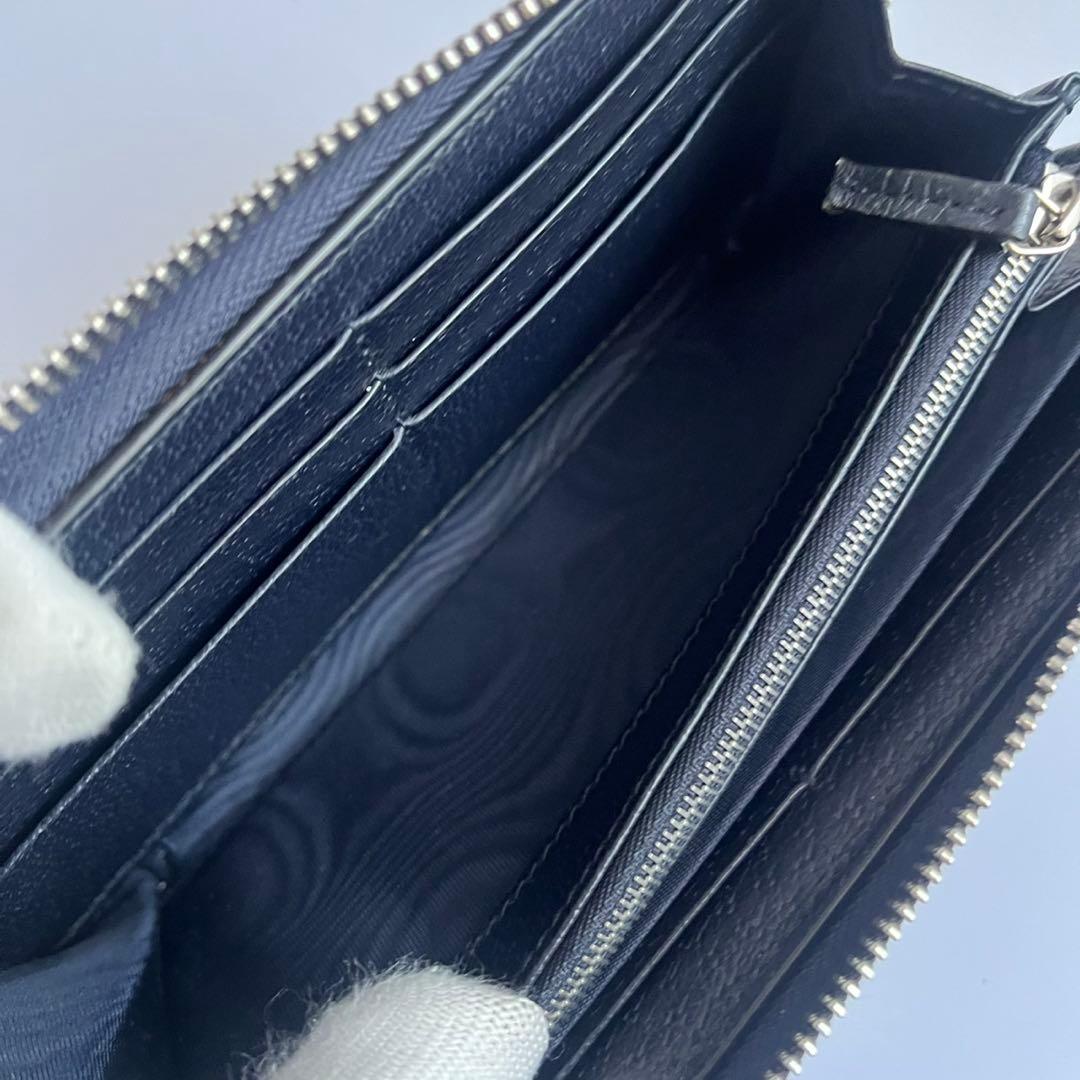 未使用級✨　GUCCI グッチ　長財布　財布　ggマーモント　ネイビー　黒