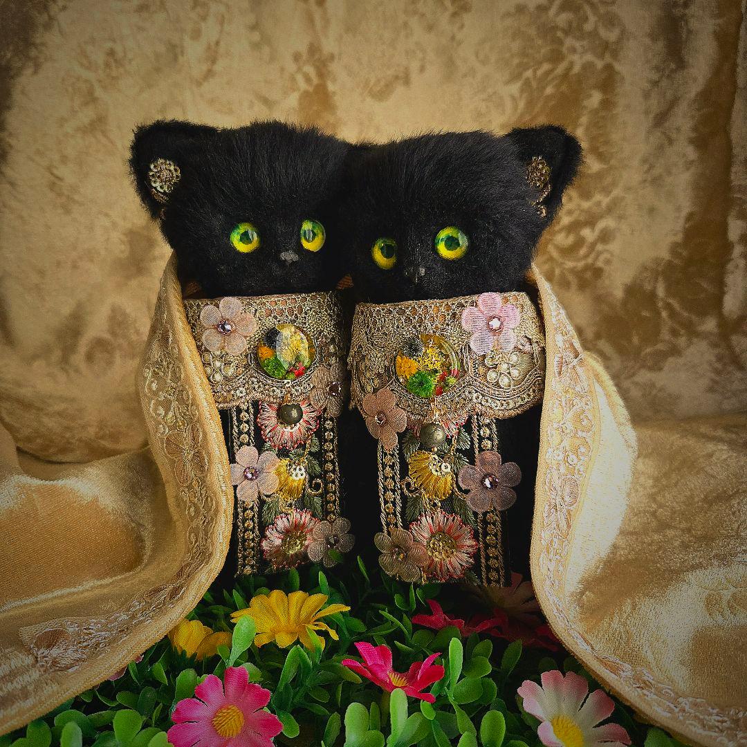 【ちょん】グスタフ・クリムト【接吻】イメージ　アートドール2体