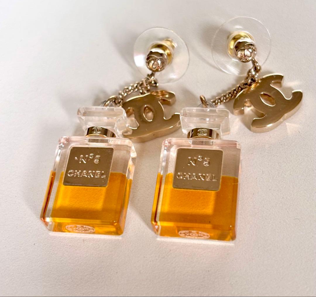 CHANEL シャネルヴィンテージ香水ボトル型ピアス1994秋冬コレクション
