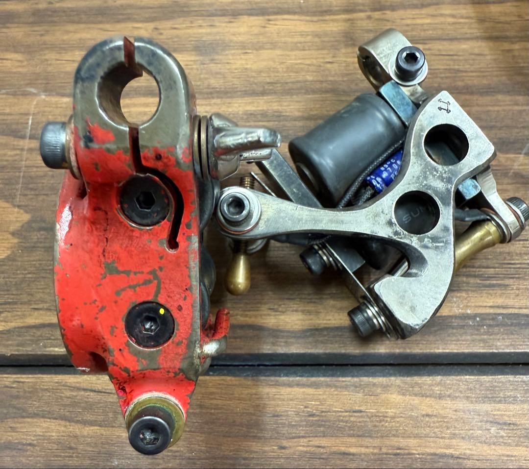 ツ*ン様 ウィザード タトゥーマシン ダブルコイル 赤　2台セット