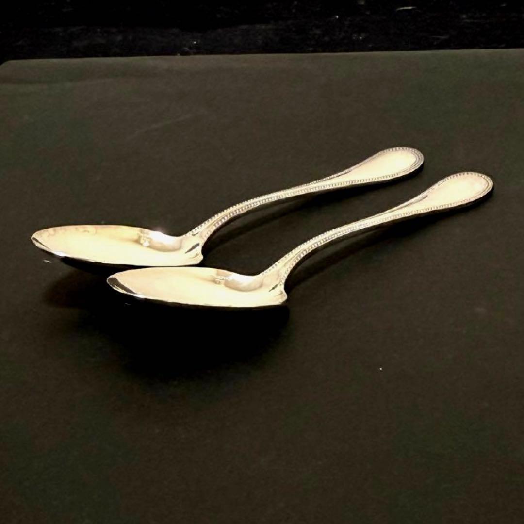 Christofle クリストフル パール スプーン 2点 BOX付ヴィンテージ