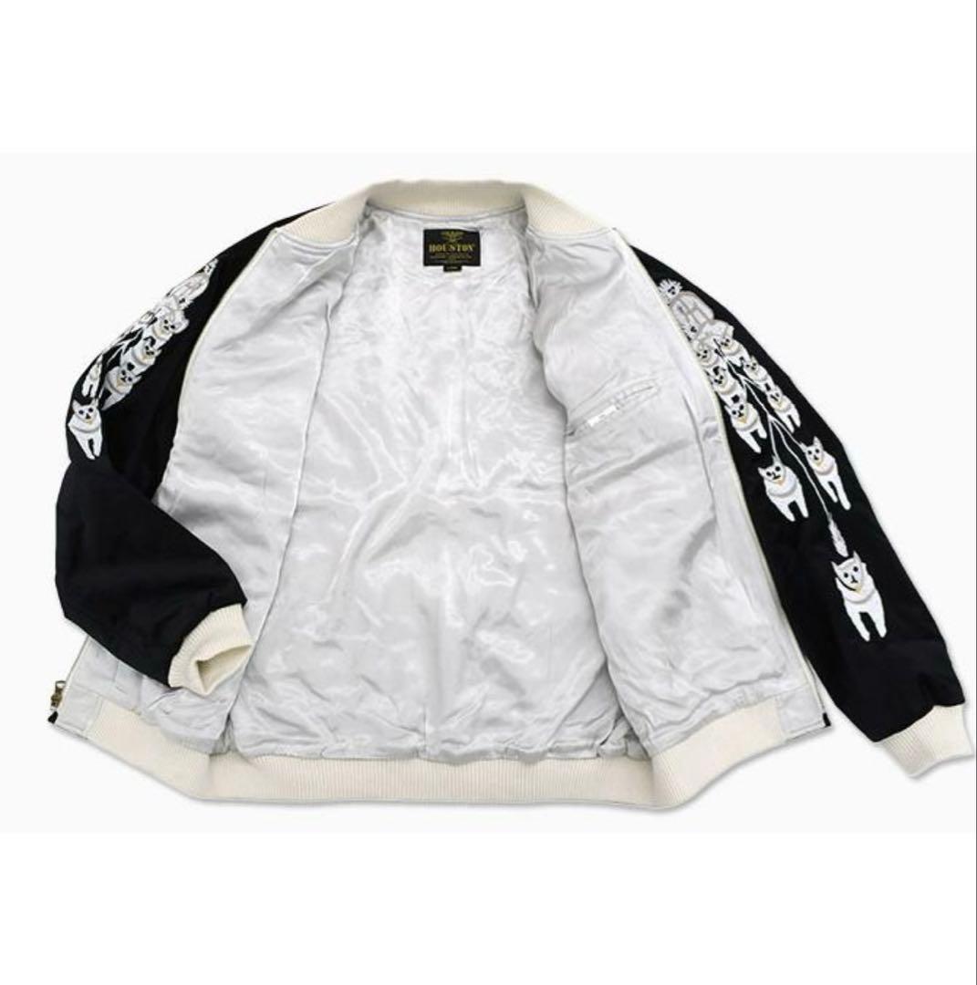 HOUSTON スカジャンメンズ アラスカ ベルベティーン スーベニア