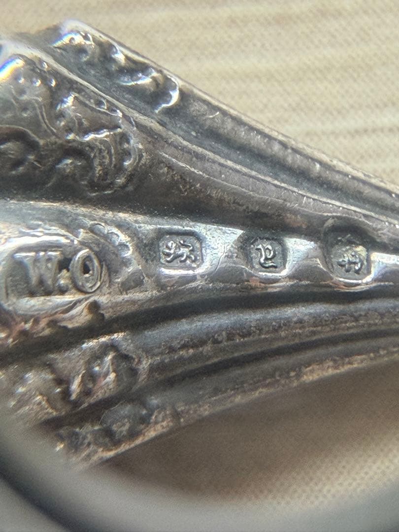 ヴィクトリア期 シルバーチャーム 銀 バーミンガム アンティーク