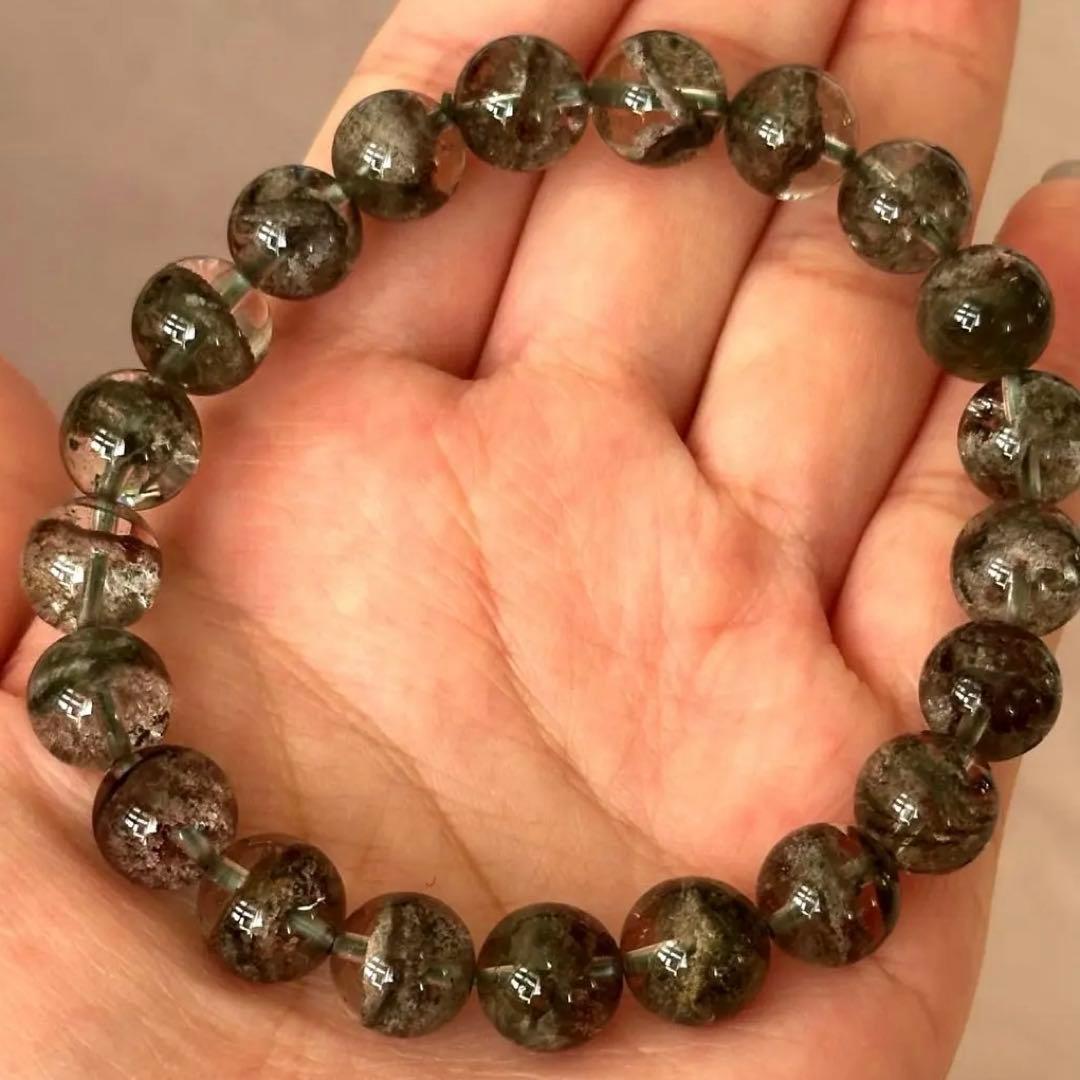 【激レア】【高品質】ガーデンクォーツ 庭園水晶 ブレスレット 金運 財運 UP