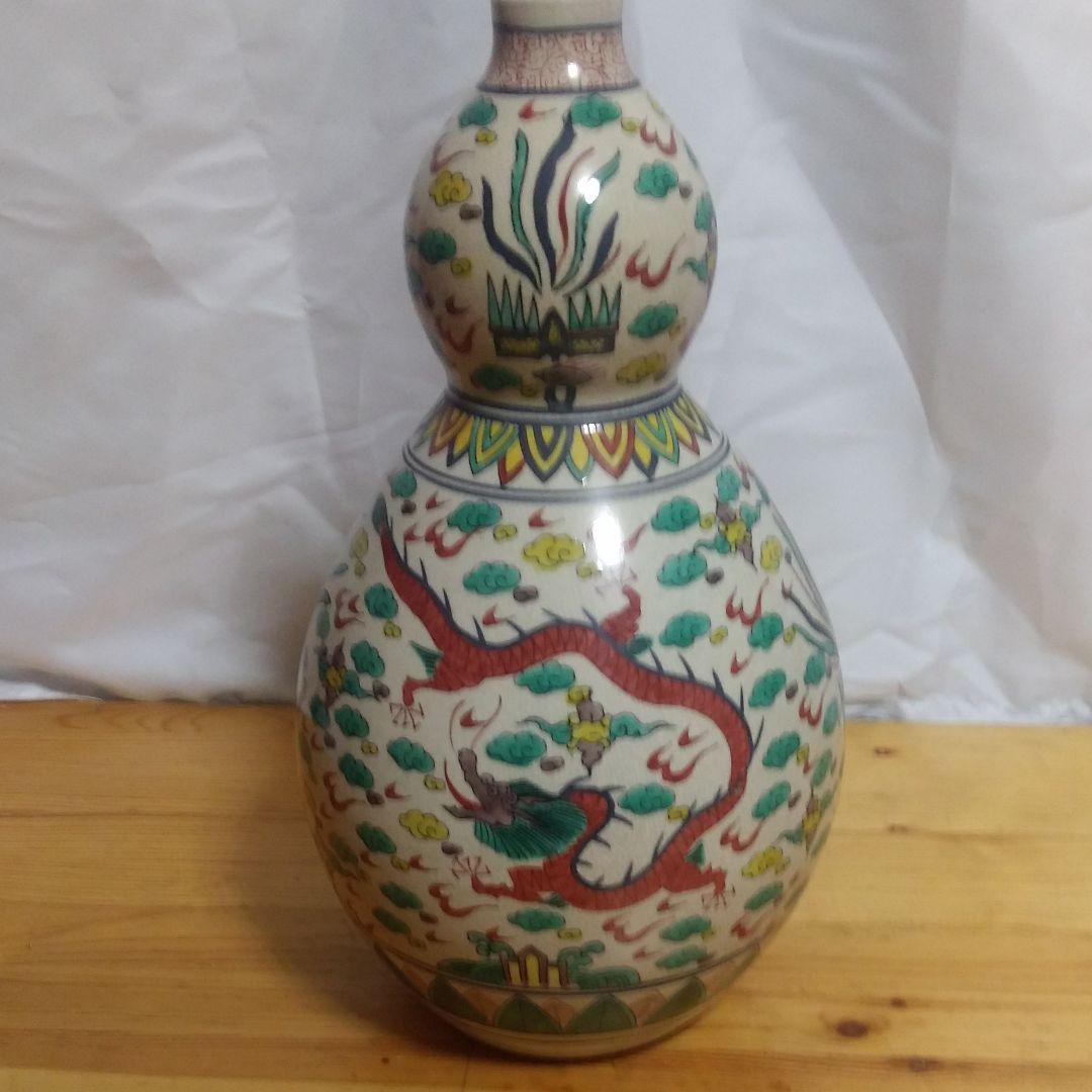 中国龍図瓢箪徳利大(大明万暦年製)大幅値下げ