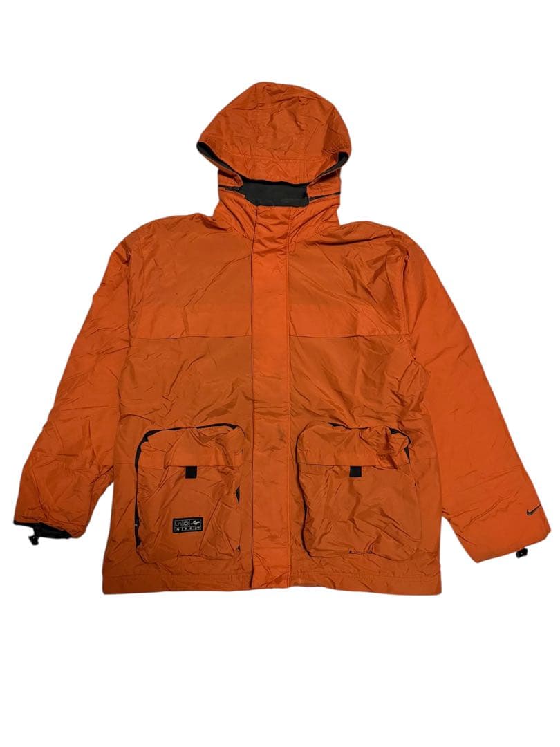 【nike/ナイキ】00s 3Dポケットナイロンジャケット ユーロ オレンジ