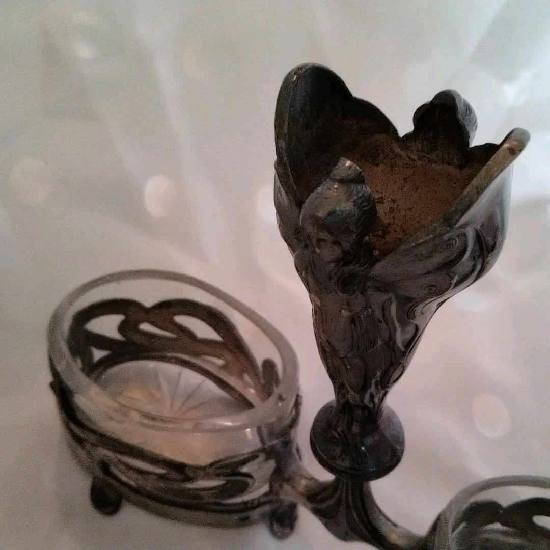 匿名配送、おまとめ購入歓迎、女神の、塩入れ。アンテイーク。テ一ブル用品。