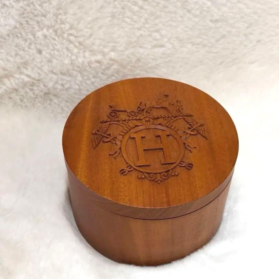 極美品☆HERMES エルメス ツイリーボックス 木製トレイ