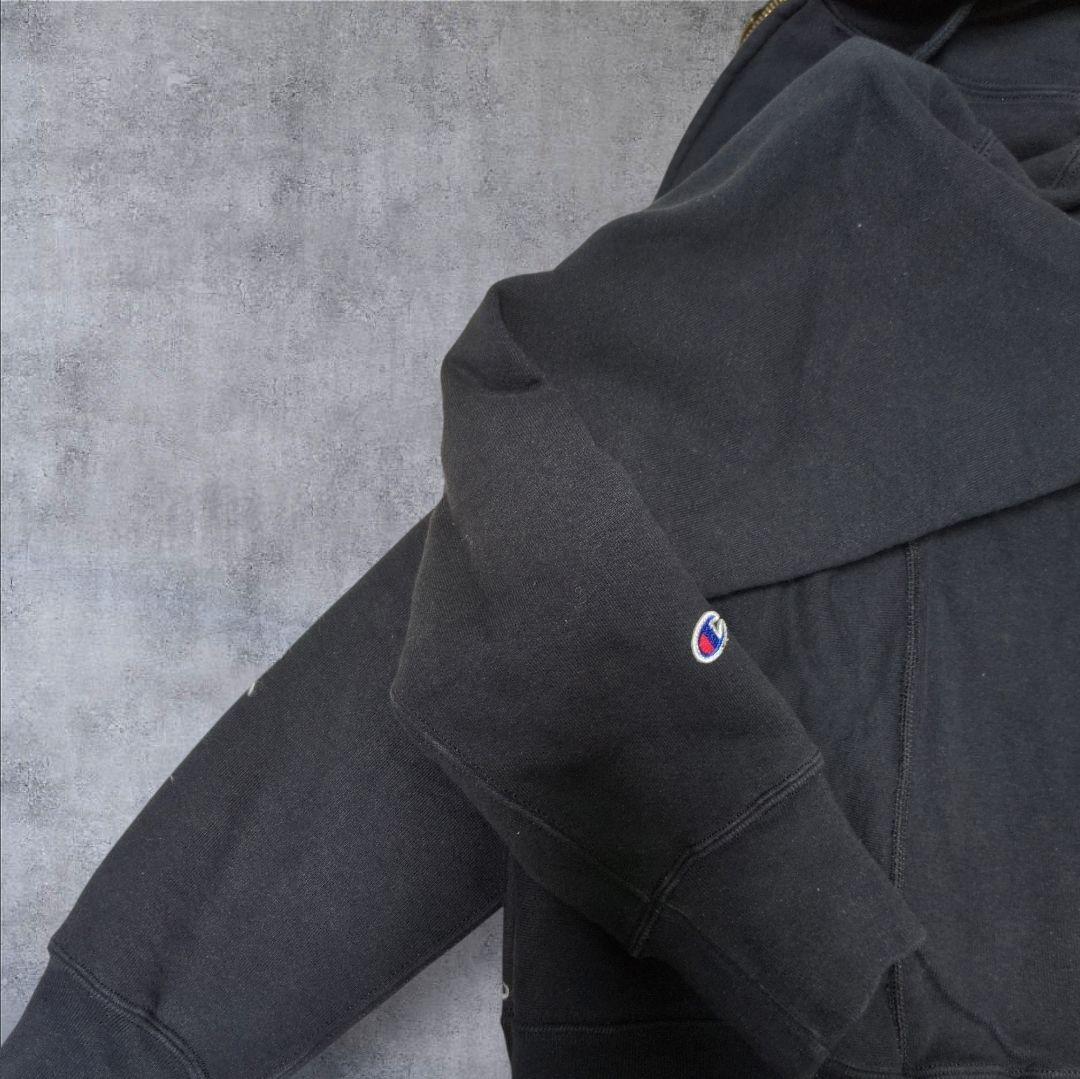 美品✨チャンピオン USA製 赤タグ リバースウィーブ パーカー XL 黒