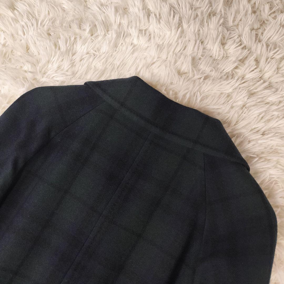 KEITH キース チェック柄コート ウール100% 上品クラシック 38
