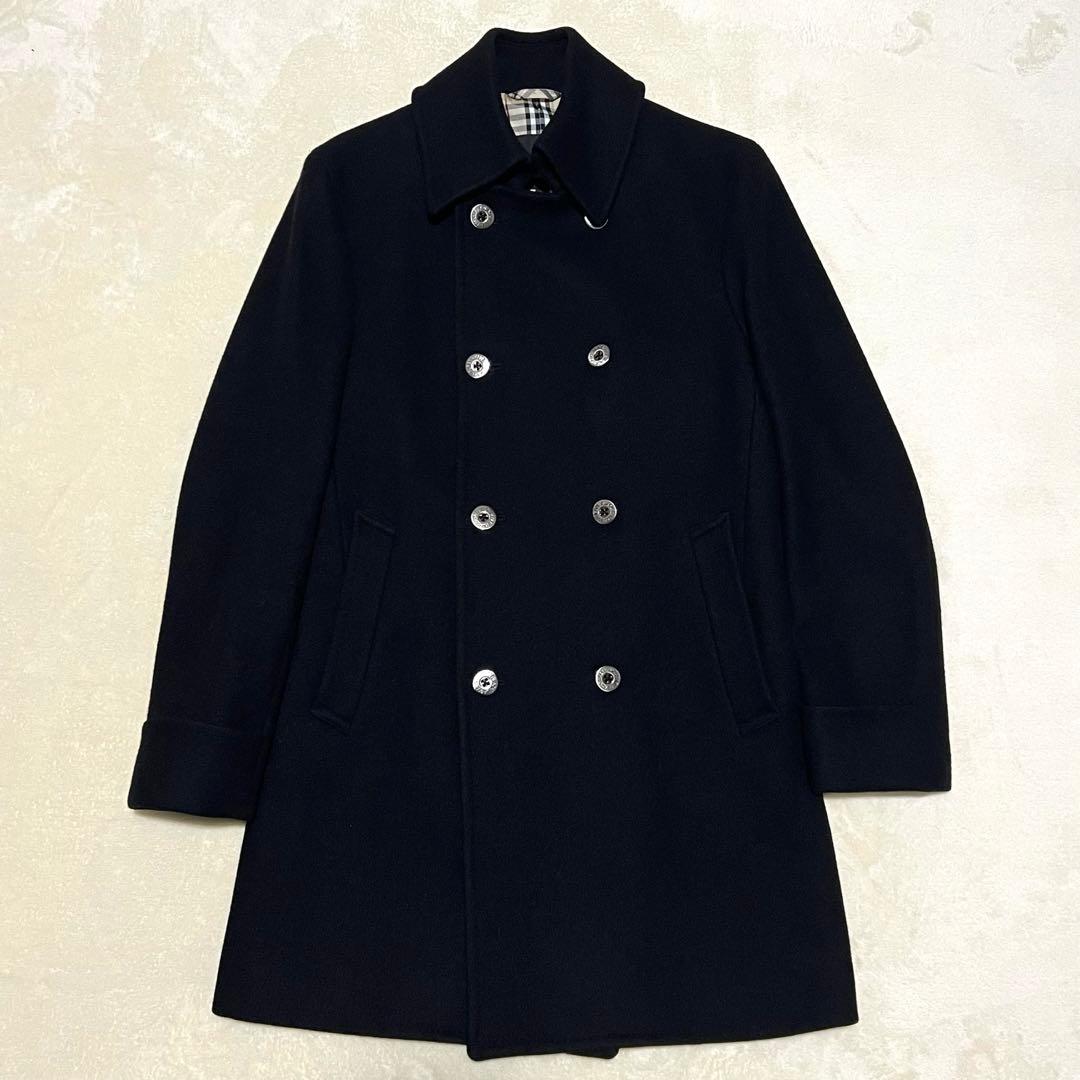 極美品✨バーバリーブラックレーベル チェスターコート アンゴラ混 ノバチェック