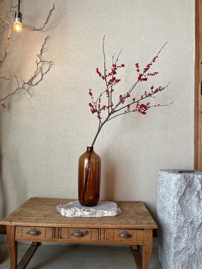 LSA ブラウンガラス 高さ38cm