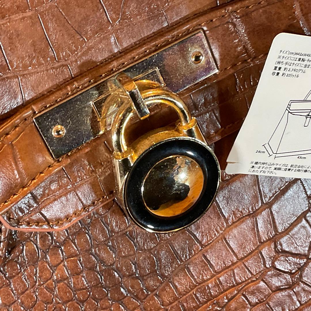 新品 未使用 COOCO クーコ キャリーカート キャリーバッグ クロコ 型押し