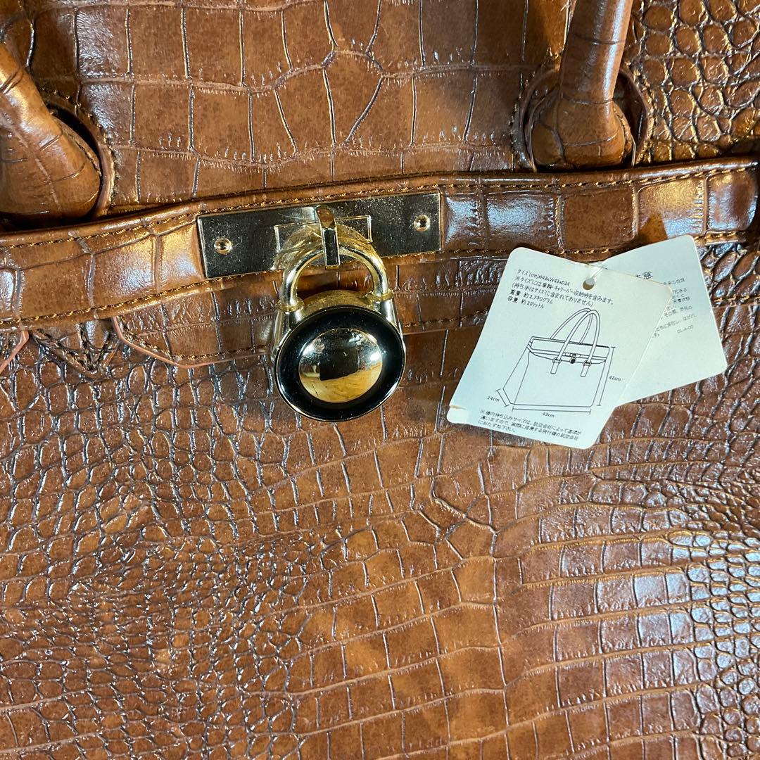 新品 未使用 COOCO クーコ キャリーカート キャリーバッグ クロコ 型押し