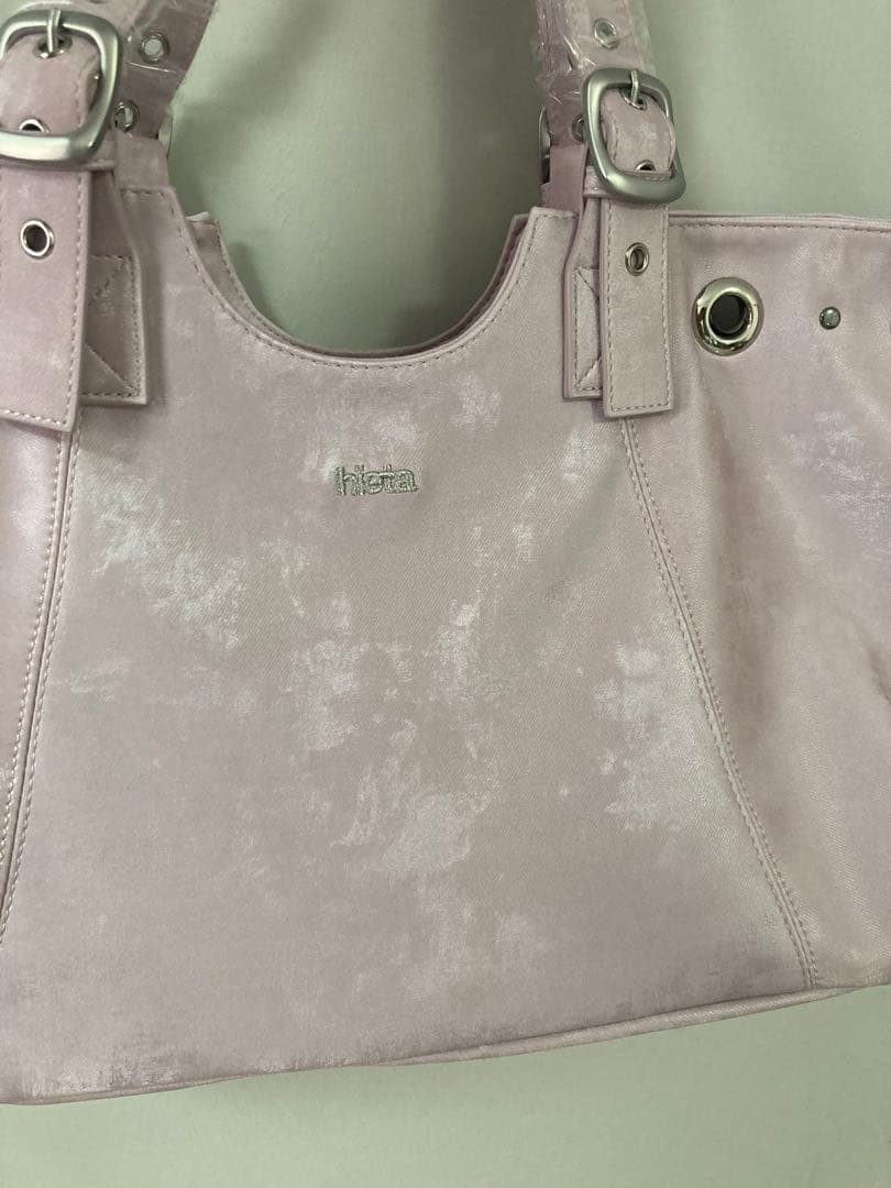 hieta 薄紫 サテン トートバッグ
