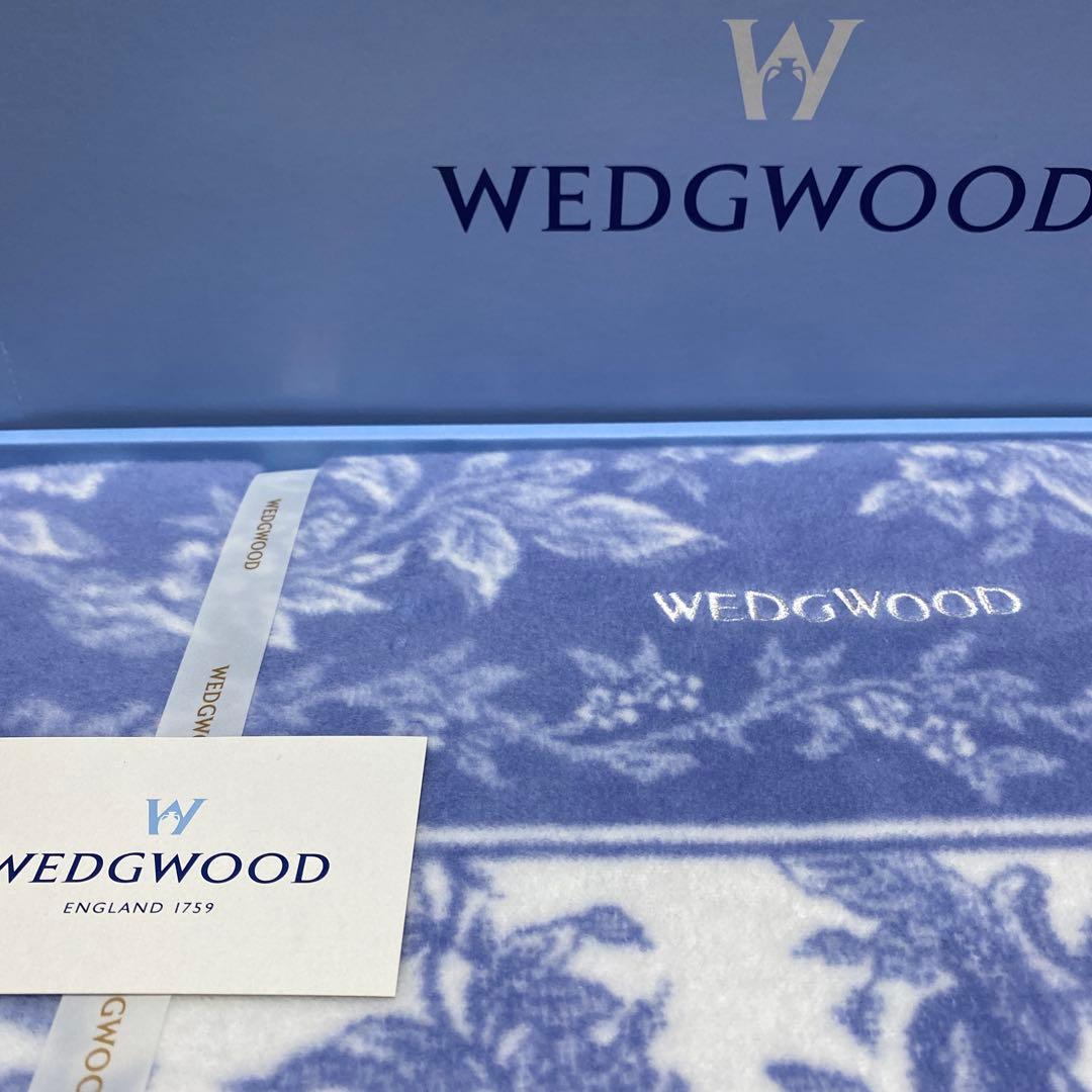 未使用　ウェッジウッド　 棉毛布　140×200㎝　日本製