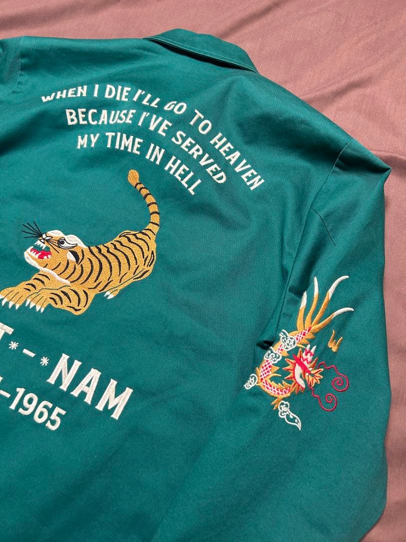 HOUSTON ヒューストン ベトジャン タイガー ターコイズグリーン