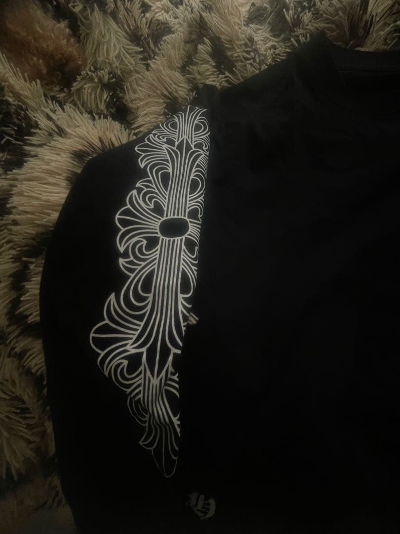 Chrome Hearts ブラック長袖シャツ ロンT