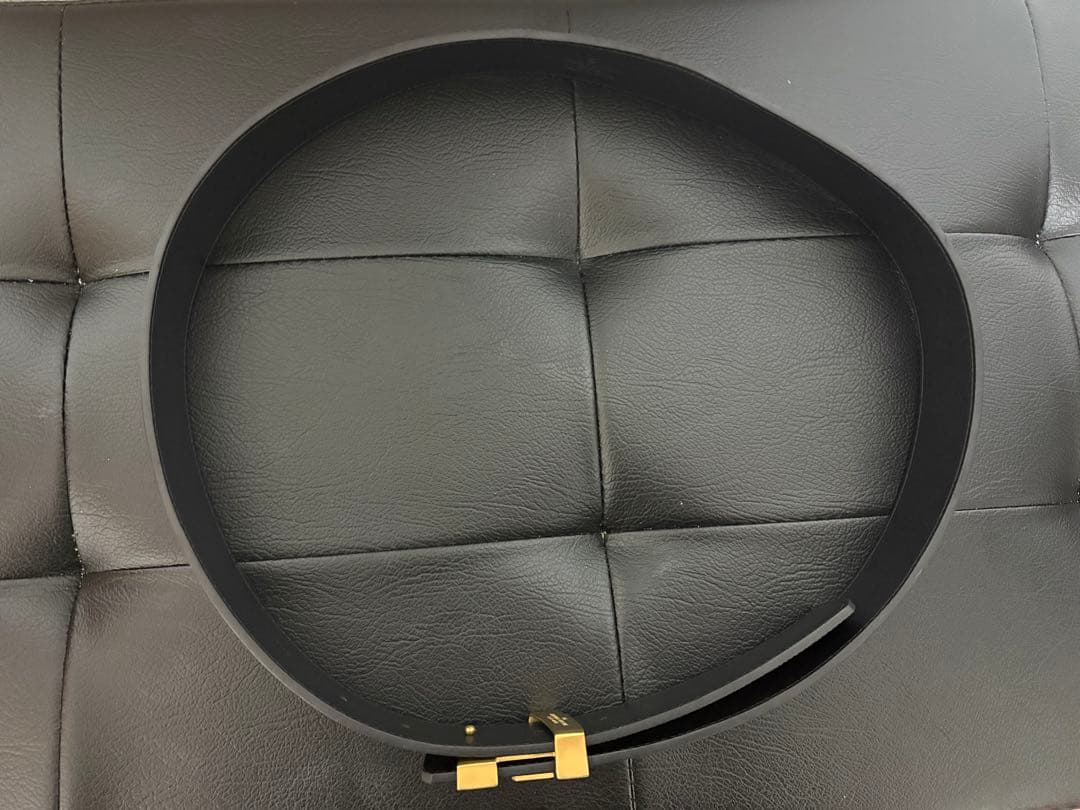 ルイ・ヴィトン ベルト 95/38 ブラック×ゴールド 美品 箱・袋・レシート付