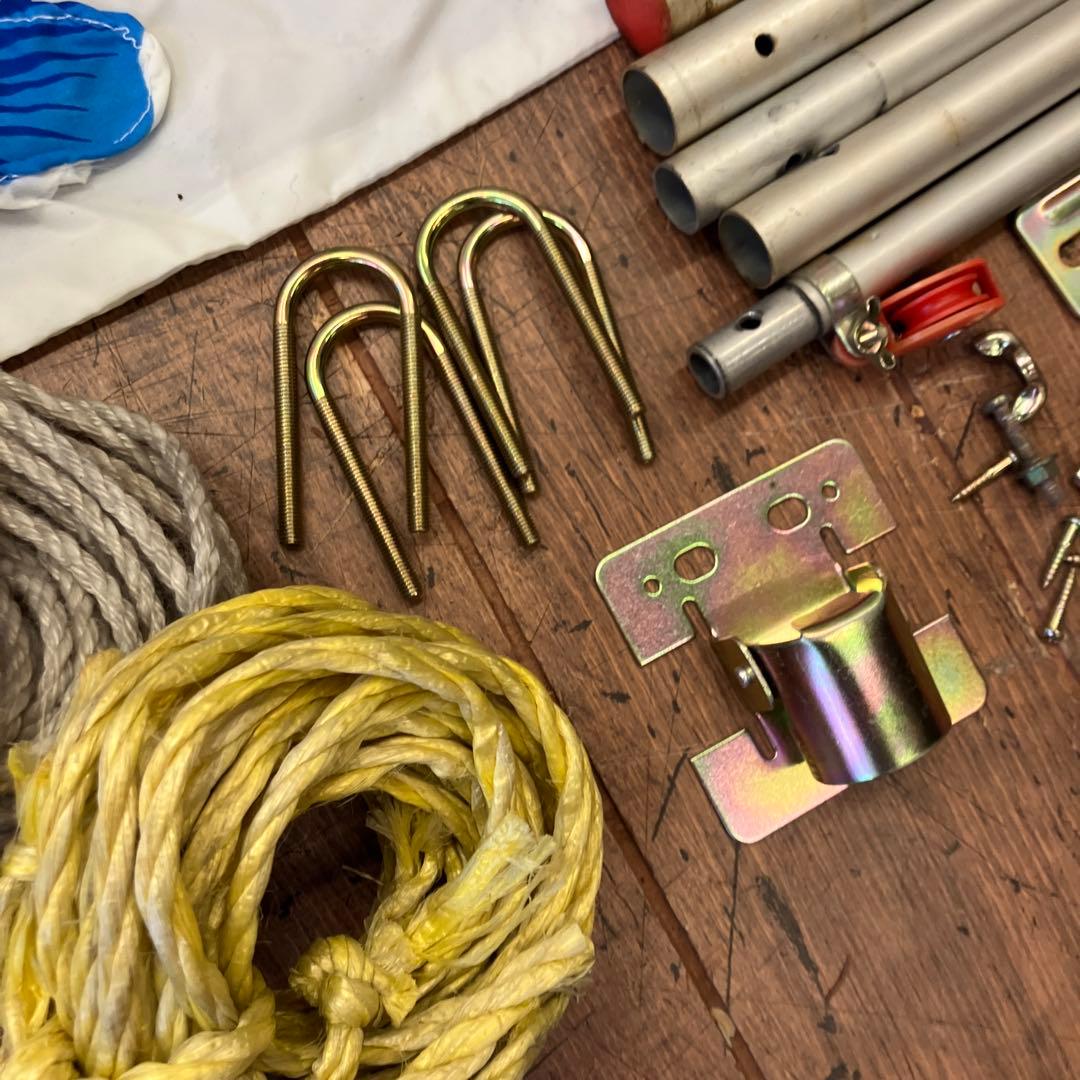 昭和レトロ フジサワ鯉のぼり 小型20号セット 黒鯉 赤鯉 青鯉 こどもの日