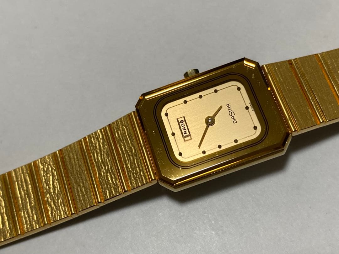 未使用★RADO ラドー DIASTAR ゴールド クォーツ レディース 腕時計
