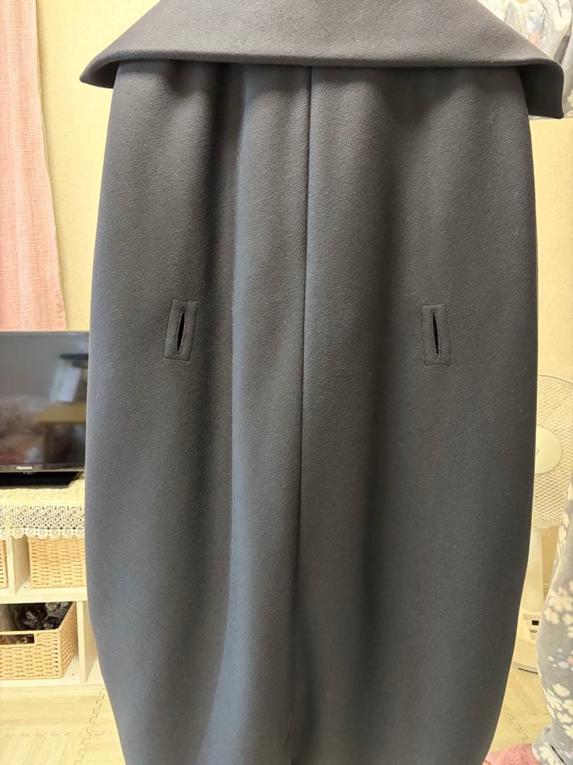 MaxMara ダークグレー ダブルブレストコート