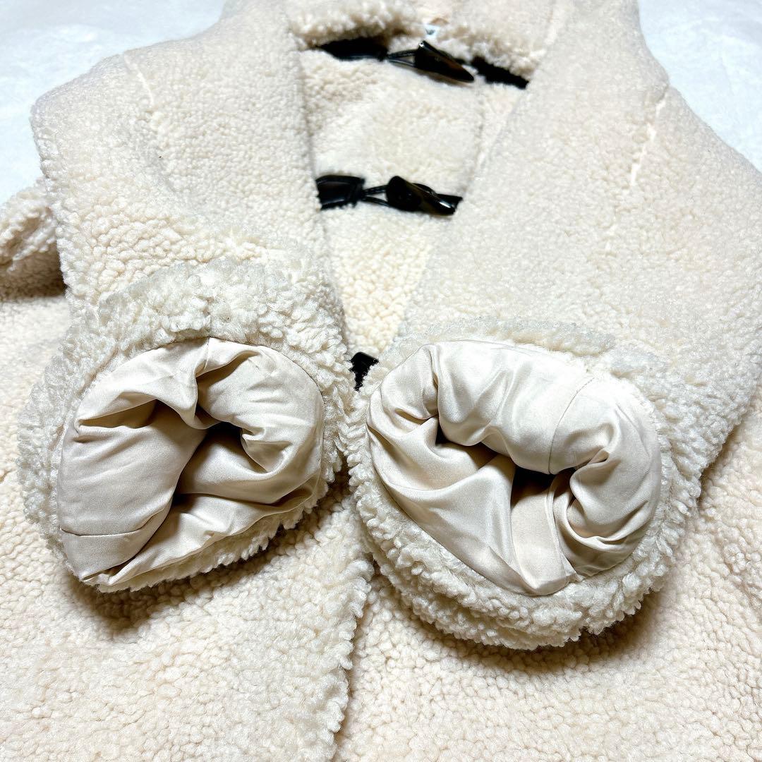 ZARA ボア ダッフル ロングコート トグルコート