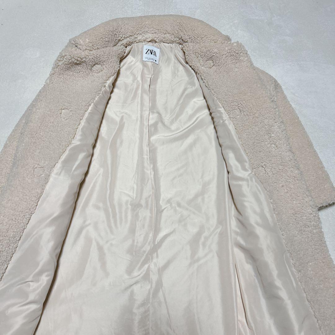 ZARA ボア ダッフル ロングコート トグルコート