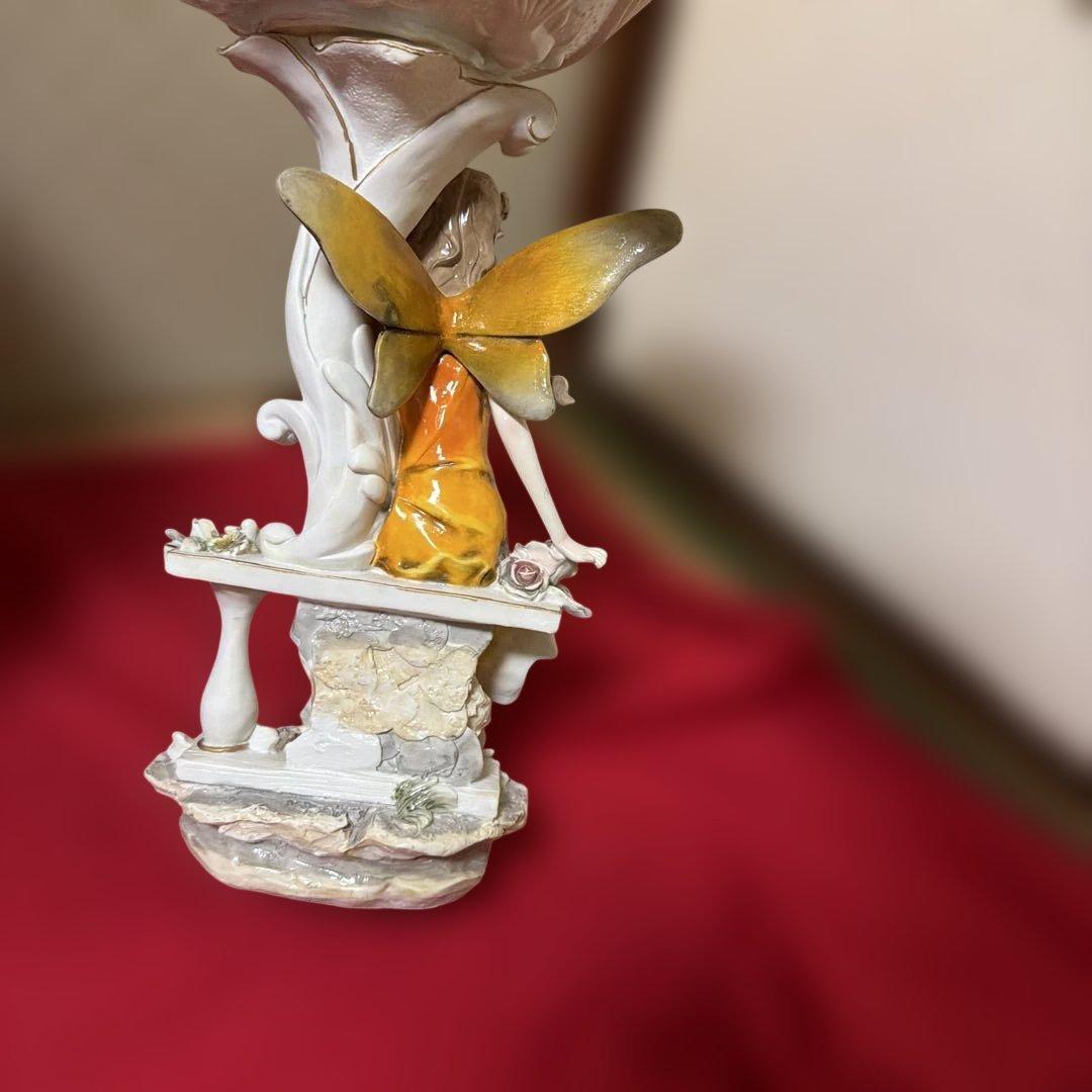 ヨーロッパ雑貨　置物　オブジェ　花の妖精？　H38cm