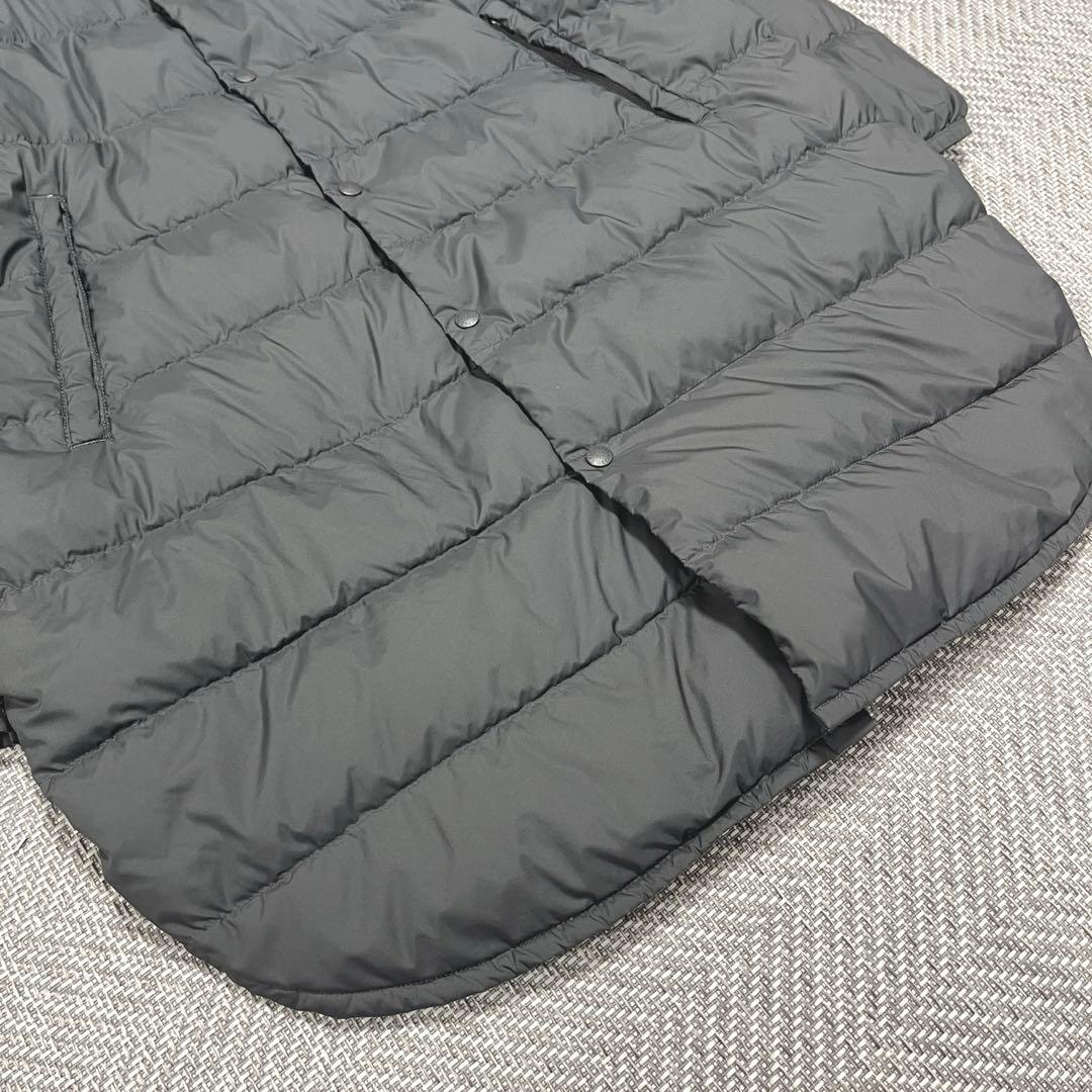 極美品✨️オーシバル ライトダウンコート グレー 1 ノーカラー キルティング