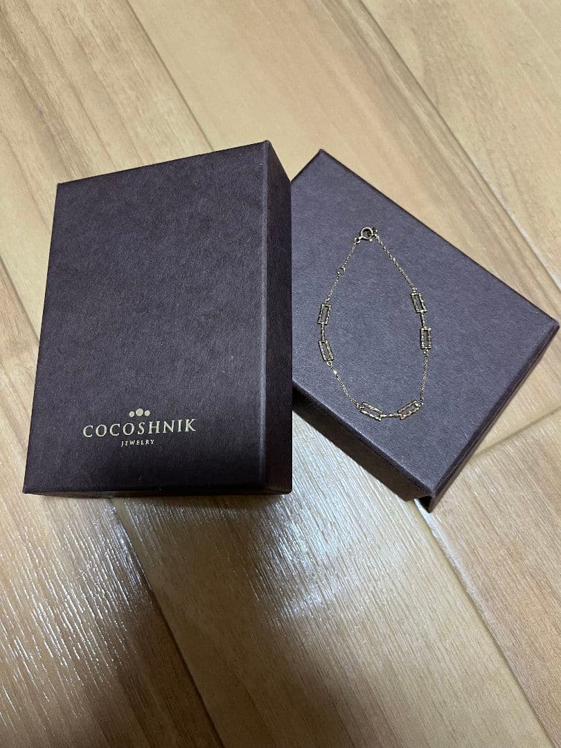 COCOSHNIK ゴールドチェーンブレスレット