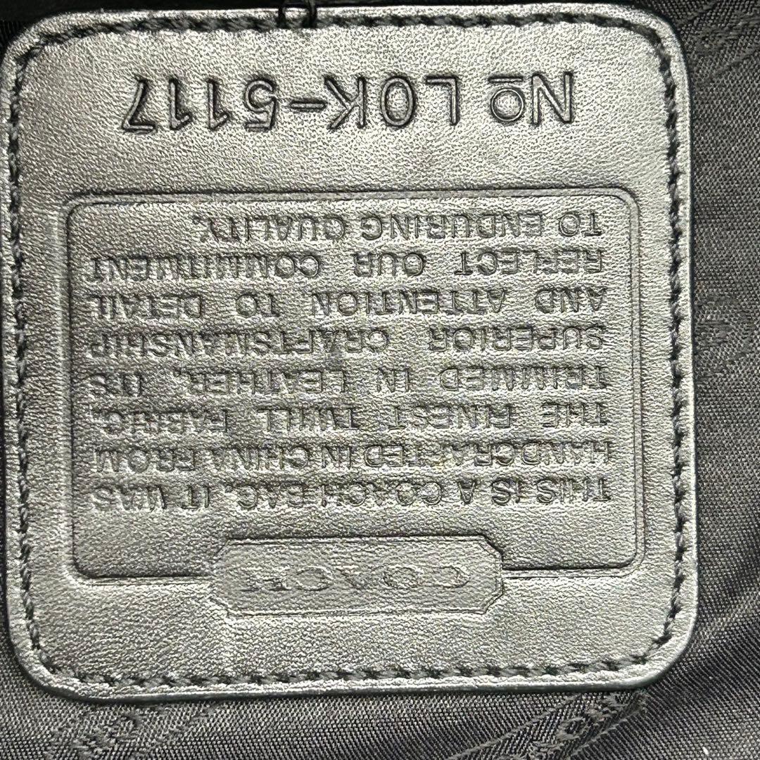 【大人気】COACH コーチ　ブラック トートバッグ　大容量　美品　黒　肩掛け