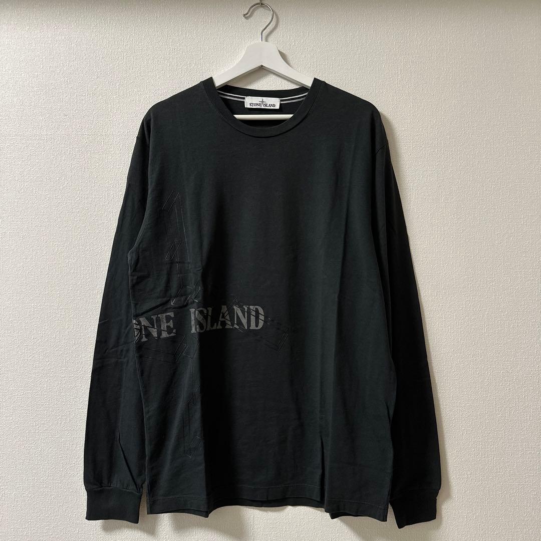STONE  ストーンアイランド プリントロゴ　ロンT