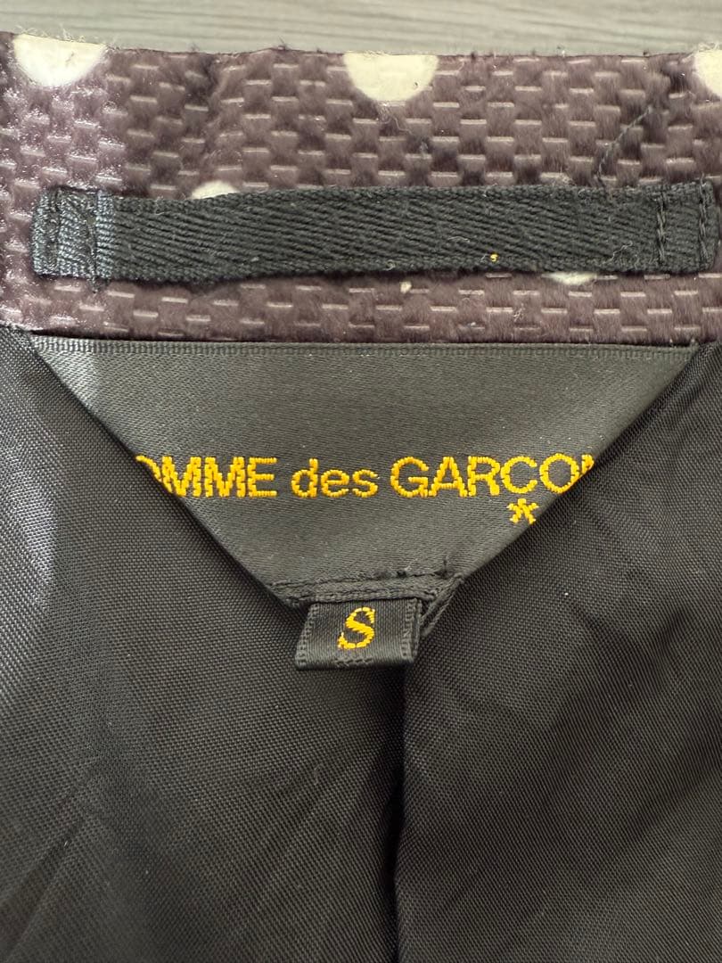 コムデギャルソン ドット柄 変形コート