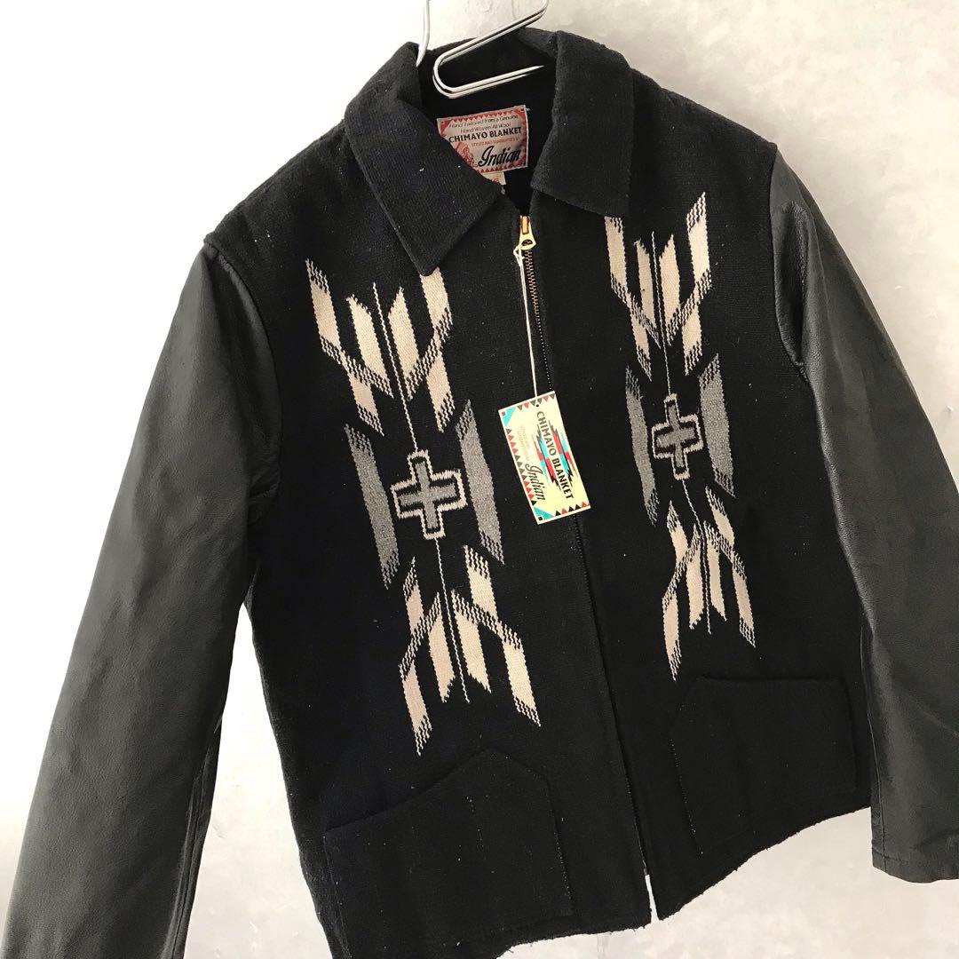 新品 indian CHIMAYO BLAMKET ジャケット ブラック 36
