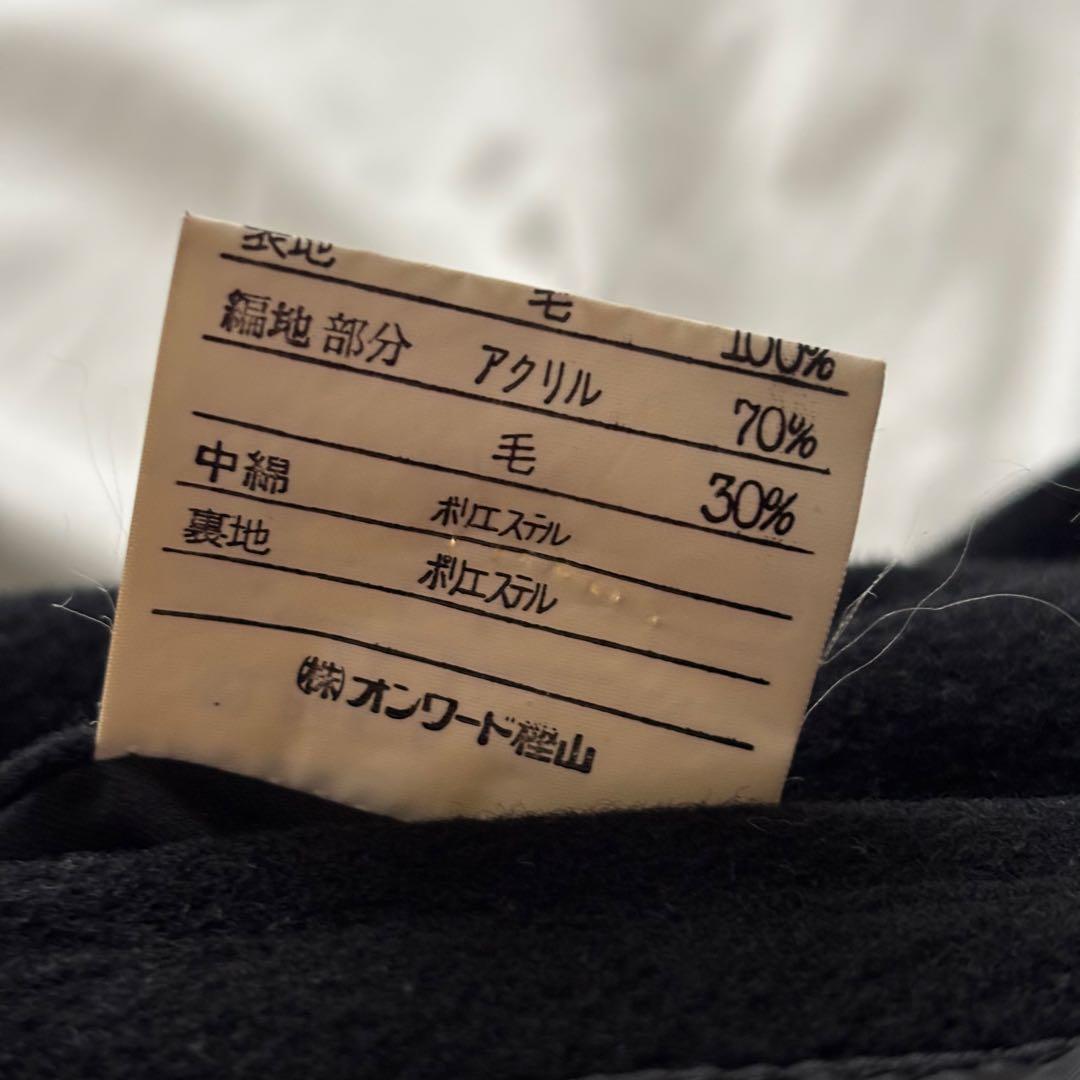 90’s vintage ウールブルゾン ブラック 短丈 アメカジ カジュアル