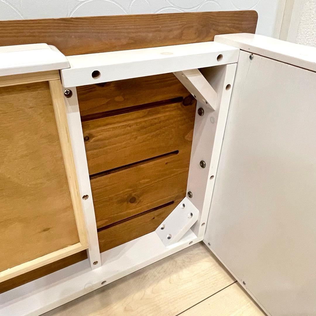 天然木 ローテーブル 引き出し付 マガジンラック カントリー ナチュラル 北欧