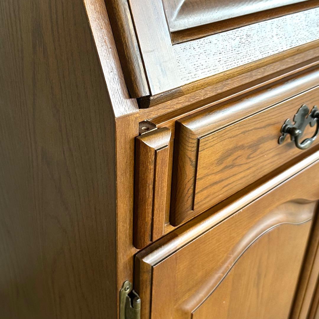 ✦カリモク✦ヴィンテージ ライティングビューロー デスクキャビネット 昭和レトロ