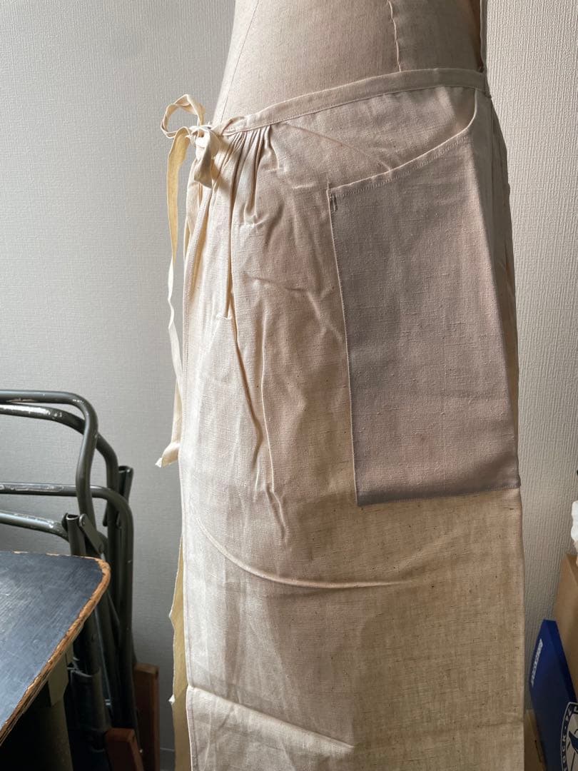 1950年代 フランス軍 HM ホスピタルミリタリー エプロン リネン