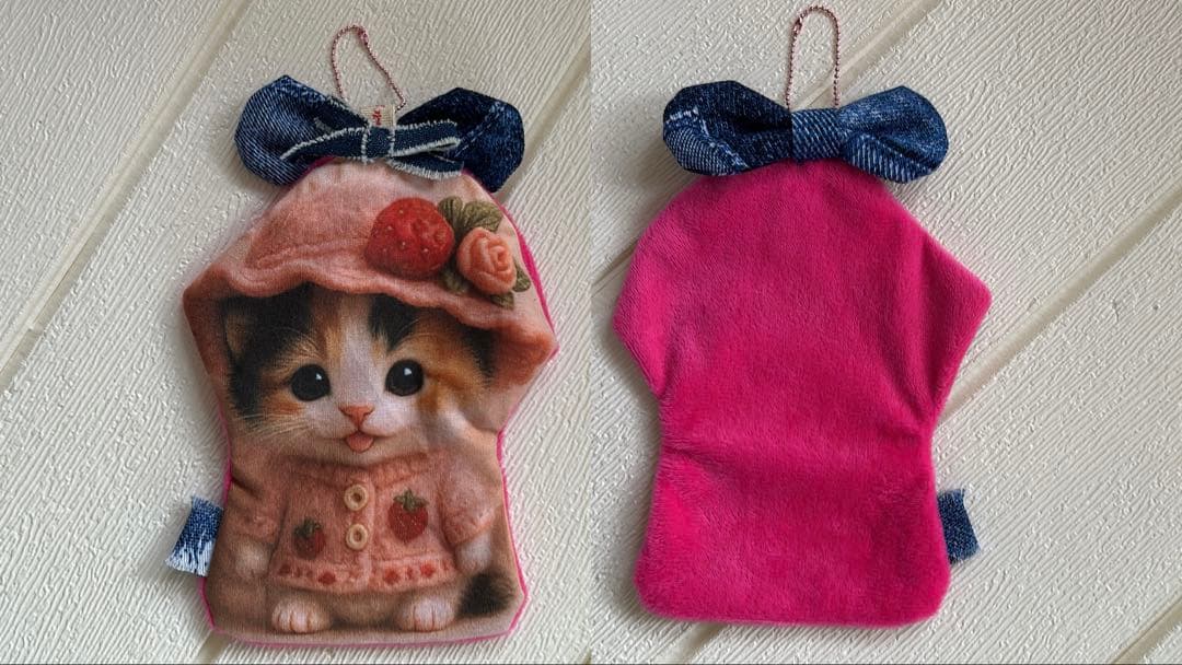 ハンドメイド　コヤンイサムチョン♡猫ちゃん❣️スマホクリーナー♡手袋❣️