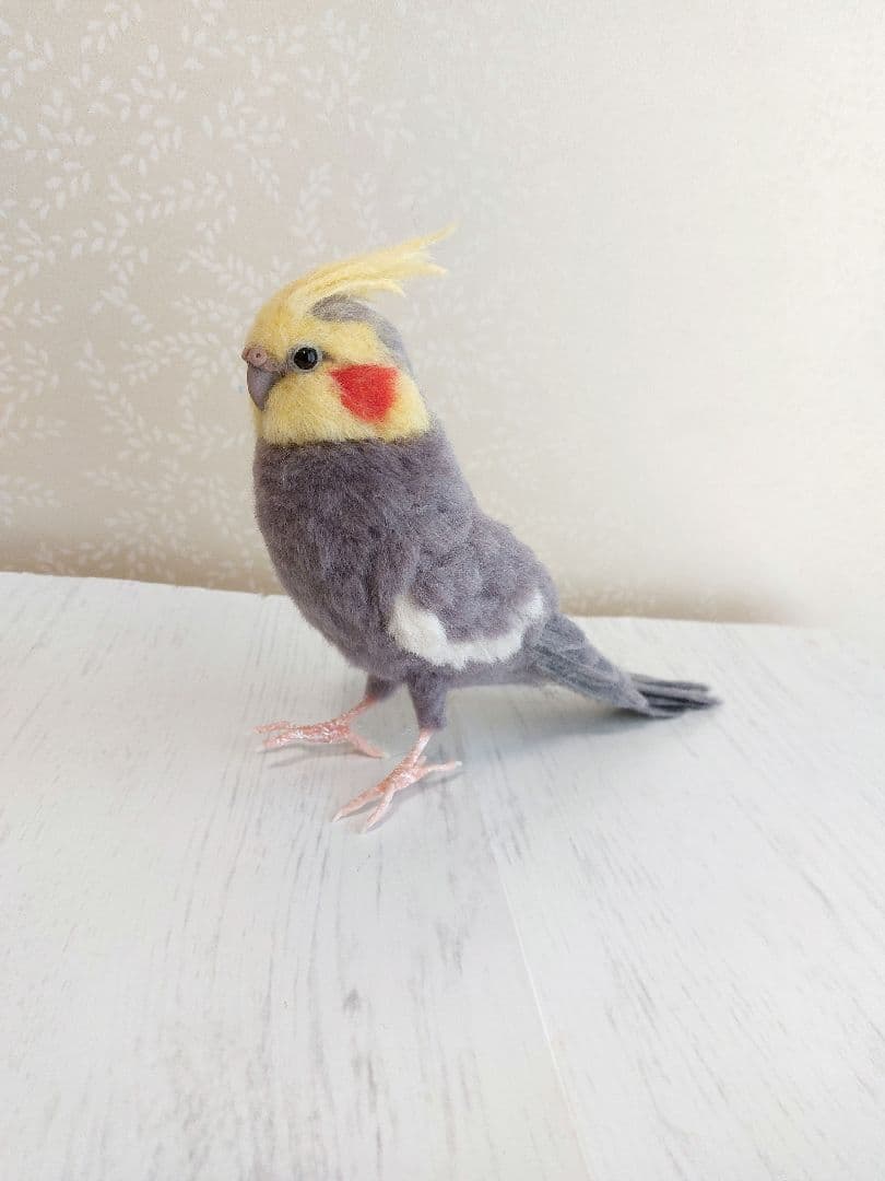 羊毛フェルト　オカメインコ