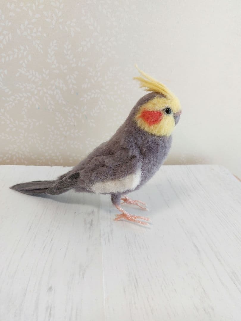 羊毛フェルト　オカメインコ
