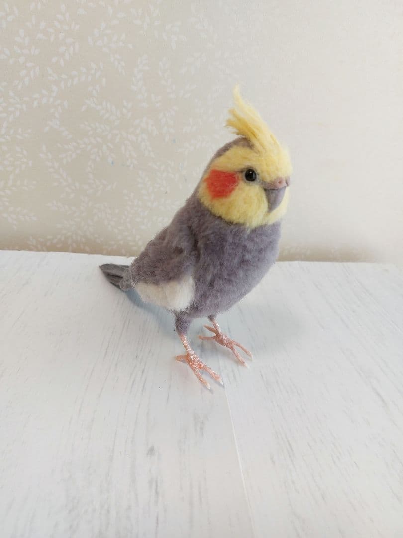 羊毛フェルト　オカメインコ