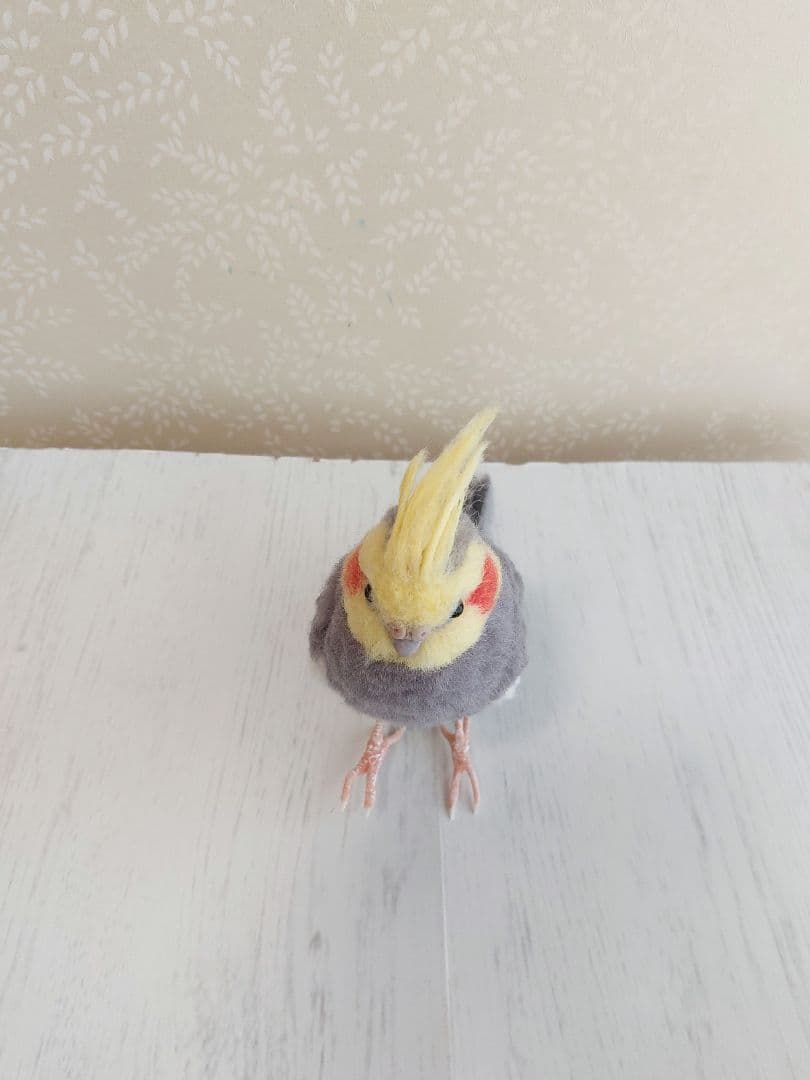 羊毛フェルト　オカメインコ