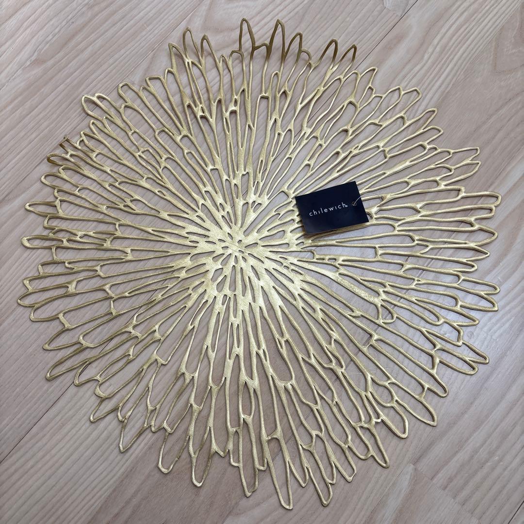 Chilewich Bloomプレイスマット　4点　シャンパン